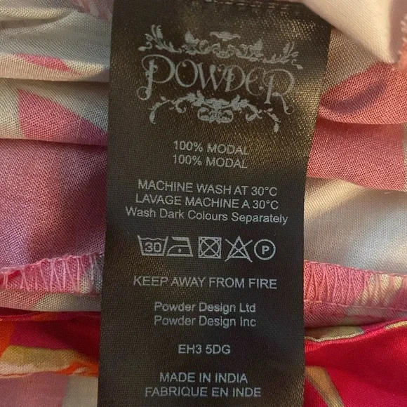 POWDER limited edition tropical wrap dress size large NWT - Picture 16 of 16